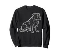 Pitbull Illustration Sweatshirt