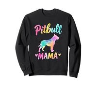 Pitbull Mama Design coloré Pitbull Mom Sweatshirt