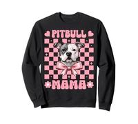 Pitbull Mama Pitbull Mom Chien Fête des Mères Coquette Bow Sweatshirt
