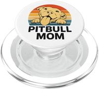 Pitbull Mama Sunset Attitude PopSockets PopGrip pour MagSafe