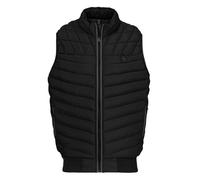 PITBULL NAYLOR Gilet matelassé pour homme - Gilet de transition en nylon coupe-vent et doublé - Gilet de sport léger avec poches et col montant, Noir , M