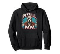 Pitbull Papa avec drapeau américain patriotique pour homme Sweat à Capuche