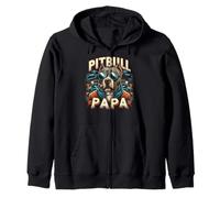 Pitbull Papa Pitbull Chien Pet For Men Fête des Pères Sweat à Capuche