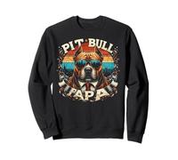 Pitbull Papa Pitbull Chien Pet For Men Fête des Pères Sweatshirt