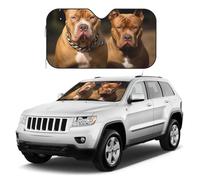 Pitbull Pare-soleil de voiture pliable pour pare-brise avant de voiture - Pare-soleil universel pour voiture, SUV, camion - Garde votre véhicule au frais