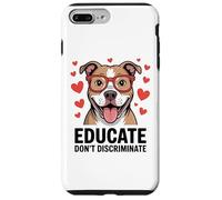 Pitbull Pittie Advocate - Éduquer et ne pas discriminer Coque pour iPhone 7 Plus/8 Plus