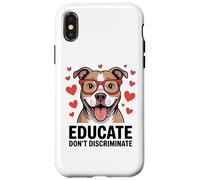 Pitbull Pittie Advocate - Éduquer et ne pas discriminer Coque pour iPhone X/XS