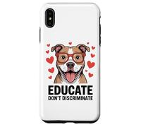 Pitbull Pittie Advocate - Éduquer et ne pas discriminer Coque pour iPhone XS Max