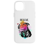 Pitbull Rescue Dog - Adoptez, ne Faites Pas de Shopping Coque pour iPhone 14 Plus