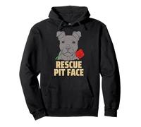 Pitbull Rescue Pit Face - Funny Cute Pitbull Lovers Sweat à Capuche