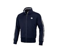 PITBULL - Sweat Homme, Sweat Zippé Homme Oldschool Tape Logo, Pull Homme Coupe Sportive Normale, Sweat Homme Zippé Confortable et Fonctionnel, Sweat Shirt pour Homme