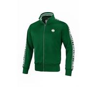 PITBULL - Sweat Homme, Sweat Zippé Homme Oldschool Tape Logo, Pull Homme Coupe Sportive Normale, Sweat Homme Zippé Confortable et Fonctionnel, Sweat Shirt pour Homme