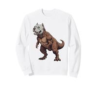 Pitbull T Rex Dinosaure drôle Sweatshirt