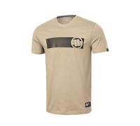 PITBULL T-shirt en coton pour homme Coupe droite classique T-shirt homme T-shirt Pit Bull West Coast Casino imprimé sur le devant du t-shirt, T-shirt de sport d'été, sable, M