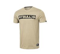 PITBULL - T-Shirt Homme à Manches Courtes, Classique Coupe Régulière, Coton Hilltop - S, Sable