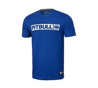 PITBULL - T-Shirt Homme à Manches Courtes, Classique Coupe Régulière, Coton Hilltop - XL, Bleu Roi