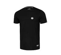 PITBULL - T-Shirt Homme Small Logo, T-Shirt à Manches Courtes pour Homme, T Shirt Homme Classique Coupe, Tee Shirt Homme Coton, T-Shirts Homme Manche Courte - S