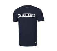 PITBULL - T-Shirt Homme, T-Shirt à Manches Courtes pour Homme, T Shirt Homme Classique Coupe Régulière, Tee Shirt Homme Coton Hilltop, T-Shirts Homme Manche Courte - XL, Bleu Foncé