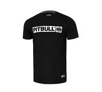 PITBULL - T-Shirt Homme, T-Shirt à Manches Courtes pour Homme, T Shirt Homme Classique Coupe Régulière, Tee Shirt Homme Coton Hilltop, T-Shirts Homme Manche Courte - XL, Noir