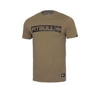 PITBULL - T-Shirt Homme, T-Shirt à Manches Courtes pour Homme, T Shirt Homme Classique Coupe Régulière, Tee Shirt Homme Coton Hilltop, T-Shirts Homme Manche Courte - M, Marron