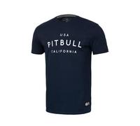 PITBULL T-Shirt Homme T-Shirt en Coton Plus épais Coupe Classique régulière T-Shirts Homme Pit Bull West Coast Garment Washed USA Cal Cotton Shirt