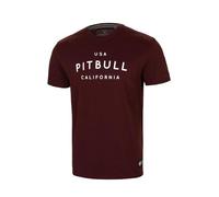 PITBULL T-Shirt Homme T-Shirt en Coton Plus épais Coupe Classique régulière T-Shirts Homme Pit Bull West Coast Garment Washed USA Cal Cotton Shirt