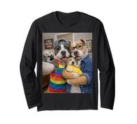 Pitbull Two Moms Life Selfie Fête des Mères Queer Mom Pride Manche Longue