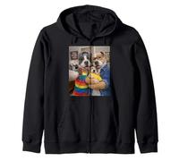 Pitbull Two Moms Life Selfie Fête des Mères Queer Mom Pride Sweat à Capuche