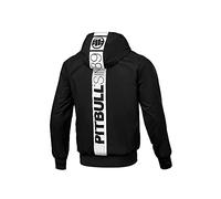 PITBULL - Veste Homme Capuche Mi Saison Athletic Hilltop, Coupe Vent Imperméable, Veste de Pluie, Blouson - XL, Noir