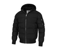 PITBULL - Veste Homme D'hiver Matelassée Gopher, Vestes Hommes Matelassées avec Capuche, Coupe-Vent Zippé, Veste mi Saison
