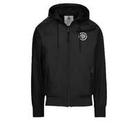 PITBULL - Veste Homme Softshell LOGO ATHLÉTIQUE, Vestes Hommes Transition, Softshell Homme Coupe-Vent, Veste à Capuche, Poches Latérales, Vestes de Printemps Confortables