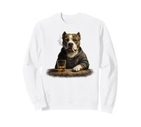 Pitbull Whisky Vintage Bad Attitude Men Liquor Sweatshirt
