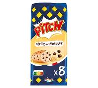 PITCH Brioche moelleuse aux pépites de chocolat 300g, idéale pour un petit-déjeuner gourmand- Lot De 4