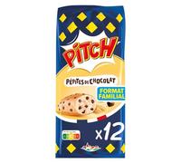 PITCH - Brioche Moelleuse aux Pépites de Chocolat Lait, Gourmande, Format Familial 450g - Lot De 3
