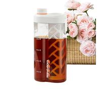 Pitcher à café - Machine à thé froid | Bouteille en verre à café glacé avec filtre à mailles 350, design anti-passage pour l'extérieur, brassage de cuisine, pichet de voyage pour la maison, le camping