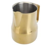 Pitcher à lait 450ml en acier inoxydable 304 - Pichet mousseur anti - goutte précis, durable et élégant pour café et - Idéal préparation espresso et cappuccino (Ou)