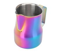 Pitcher à lait 450ml en acier inoxydable 304 - Pichet mousseur anti - goutte précis, durable et élégant pour café et - Idéal préparation espresso et cappuccino (Colorée)
