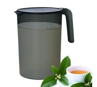 Pitcher Carafe pour thé glacé, eau chaude et froide, vin, café, lait et jus de fruit - Pichets avec couvercle - 2 litres avec couvercle - Pichets à boissons résistants à la chaleur avec poignée