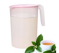 Pitcher Carafe pour thé glacé, eau chaude et froide, vin, café, lait et jus de fruit - Pichets avec couvercle - 2 litres avec couvercle - Pichets à boissons résistants à la chaleur avec poignée