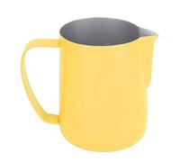 Pitcher lait inox 450ml pour Latte Art, pichet à bec verseur forme aigle - durable et hygiénique en acier inoxydable 304, idéal pour et amateurs de café latte (Jaune clair)