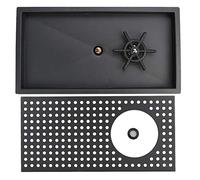 Pitcher Rinser Cup Washer Glass Cleaning Rinser 16.7" x 8.9" x 3" Pitcher Rinser with Side Spray Stainless Steel Automatic Cup Washer Glass Rinser for Hotel Bar Cafe Restaurant