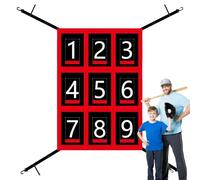Pitching Net - Outil d'entraînement de softball | Aide au frappeur de hardball et softball, filet de zone d'attaque de bande pour entraînement de précision, entraîneur de retour