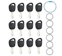 Pitertul Lot de 12 clés d'allumage GY20680 pour tondeuse autoportée Jo-hn Deere 1025R 1026R 2025R 2026R D110 D130 D140 E100 E130 E140 LT150 LA120 L100 L110 L130