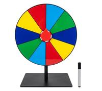 PithCogent Spinner de Roue de Prix avec Support, Roue rotative effaçable à 10 grilles pour Les Prix pour la Salle u Salon Commercial du Jeu à Domicile, 7.87 Pouces