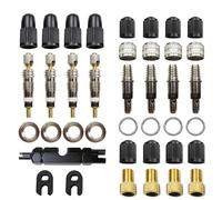 Pitlane Performance® Boîte XXL pour valves Presta & Dunlop - Kit de réparation de valves de vélo 39 pièces avec boîte de Rangement - Set Blitzventil pièces de Rechange et Accessoires