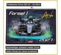 PITLANE1 | Calendrier Formule 1 2026 | DINA3 | Calendrier mural Formule 1 | env. 42x30 cm | Édition Artwork