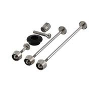 Pitlock Set 02 Front, Rear Wheel, Seat Post & Ahead Headset System Serrure Mixte, Noir, Taille Unique