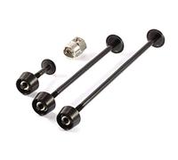 Pitlock Set 02 pour roue avant et arrière Tige de selle Noir
