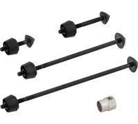 Pitlock Set de Sécurisation 03/LH pour Roue Avant + Arrière + Lampe/Attache noir universal
