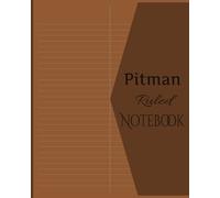 Pitman Ruled Notebook: Shorthand & Speedwriting Notebook with Pitman Ruling | Perfect for Students, Professionals, and Organized Note-Taking